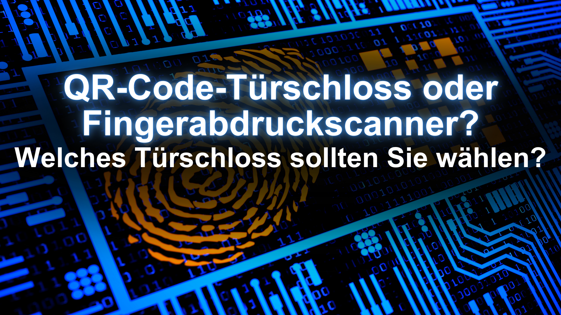 UMTS Media Service QR-Code-Türschloss oder Fingerabdruckscanner