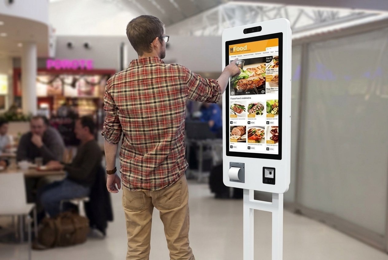 Bestell-Kiosk Stand-Terminal für Gastronomie und Einzelhandel