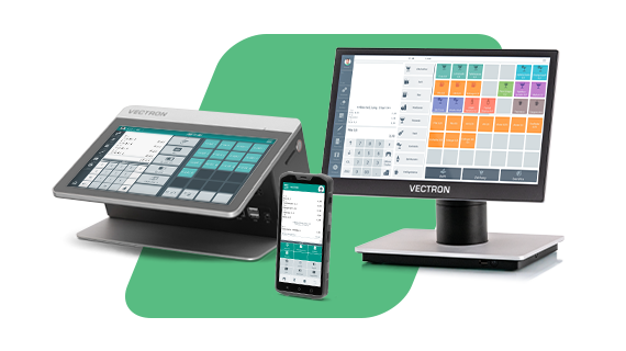 Vectron SMART Kassensysteme Sammlung · POS 7 stationär · POS Life All-in-One · POS M4 Pay mobil
